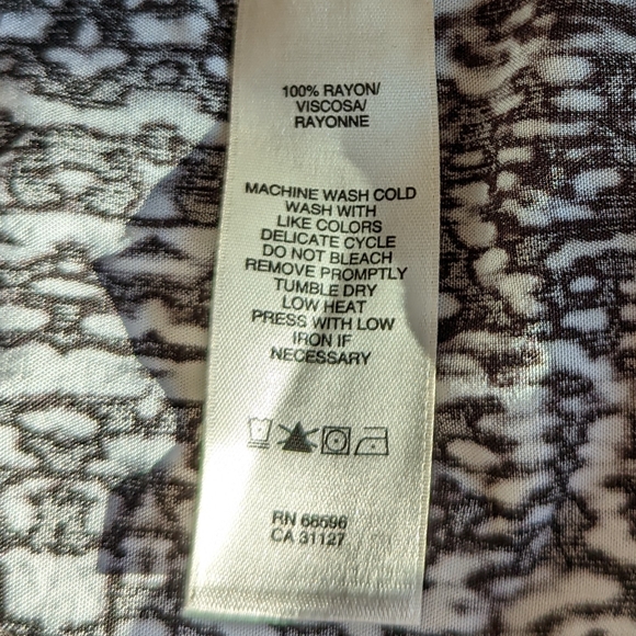 DKNY Jeans Lightweight Print 100% Viscose Rayon Joggers, size Medium - Picture 7 of 10